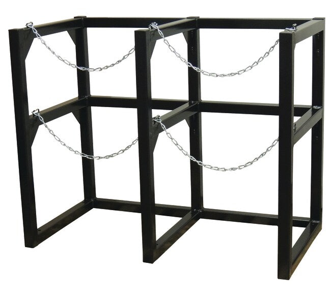 JUSTRITE CRYOGENIC GAS CYLINDER BARRICADE RACK DOUBLE -NEW