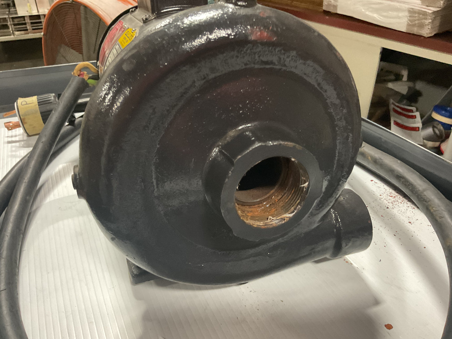 GUSHER PUMP E-285-J-A 2HP 1PH + BALDOR MOTOR -PREOWNED