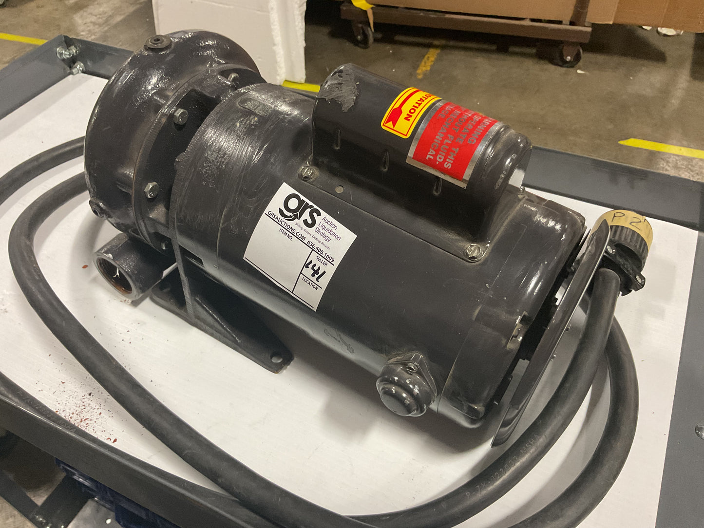 GUSHER PUMP E-285-J-A 2HP 1PH + BALDOR MOTOR -PREOWNED