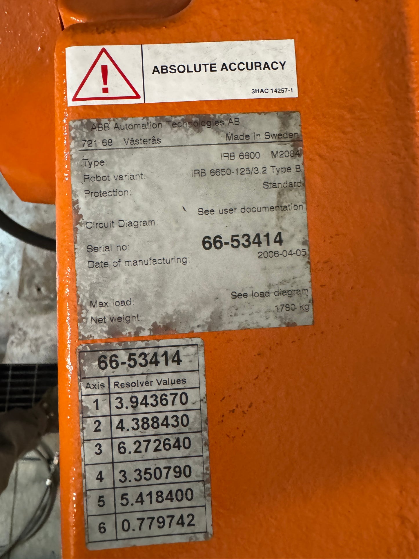 ABB LASER WELDING ROBOT SYSTEM IRB-6600-M-2004 + IPG LASER YLS-15000 -