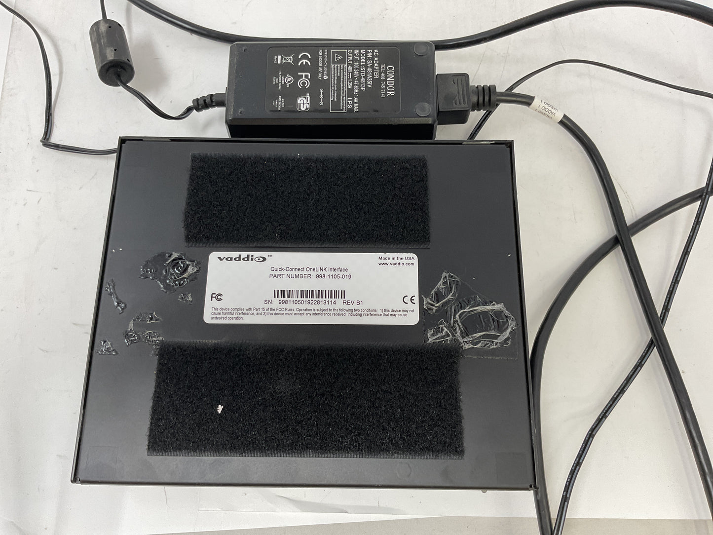 VADDIO QUICK CONNECT DVI/HDMI SR INTERFACE 998-1105-019 -PREOWNED