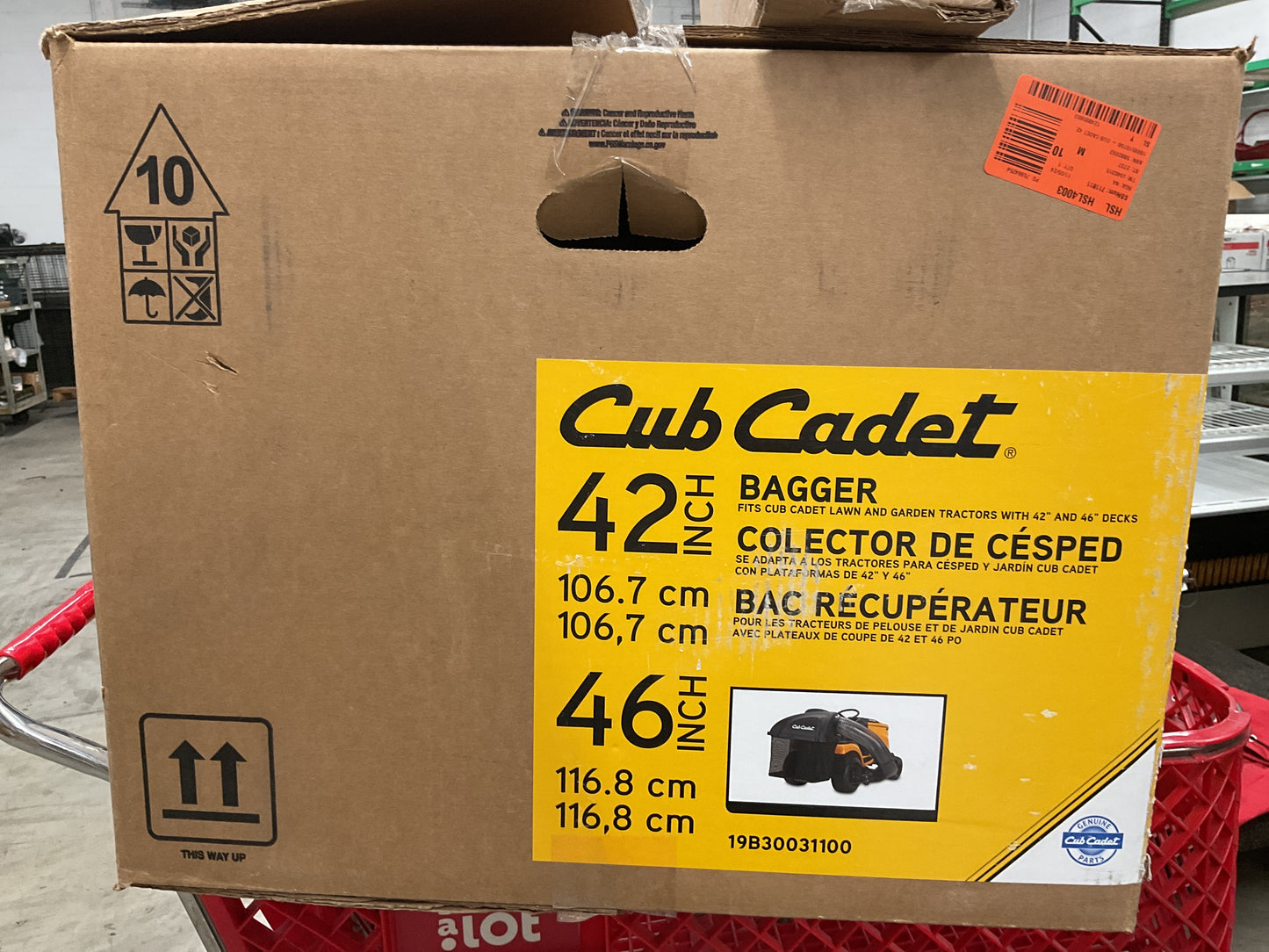 CUB CADET DOUBLE BAGGER 42”-46” 19B30031100 - NEW