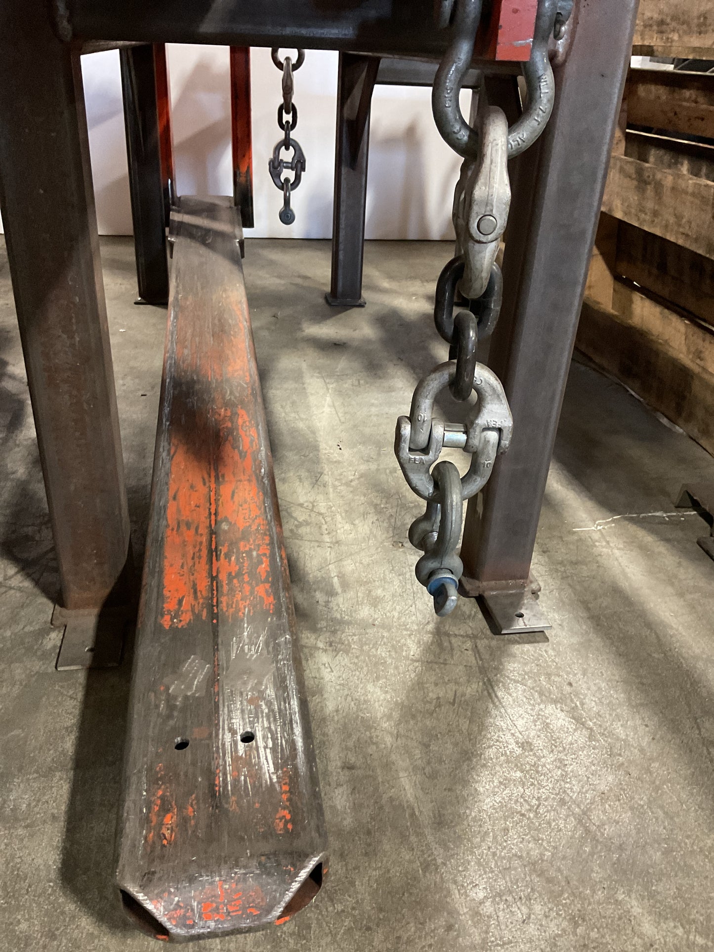 DEMAG OVERHEAD COIL + SHEET LIFTING CRANE W/CUSTOM STAND - PREOWNED