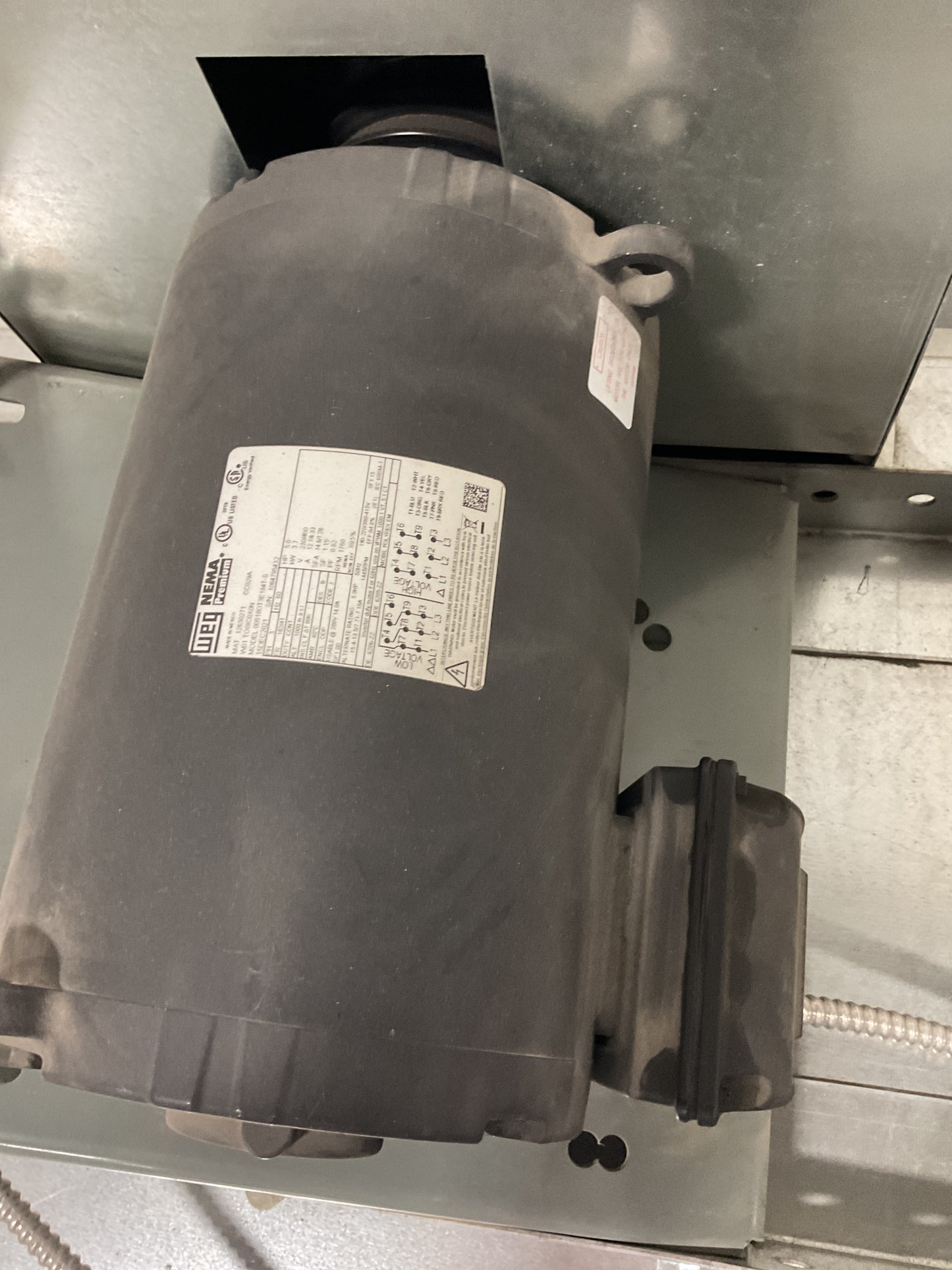 LOREN COOK CENTRIFUGAL EXHAUST FAN 270SQN-B 460V CFM 12000 - NEW