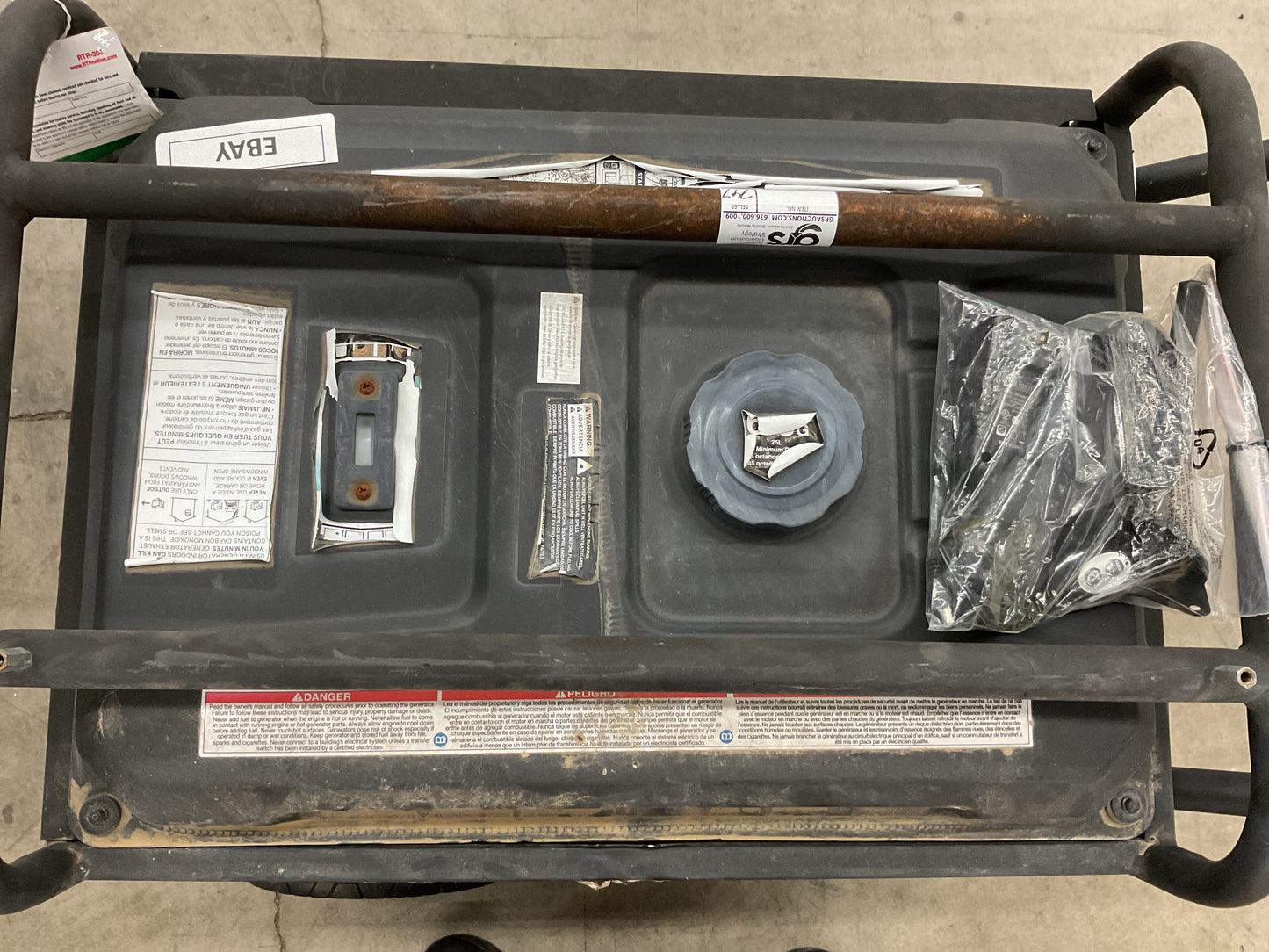 CUMMINS PUSH BUTTON ELECTRIC START GAS/PROPANE GENERATOR 9500W ONAN P9500DF -PREOWNED