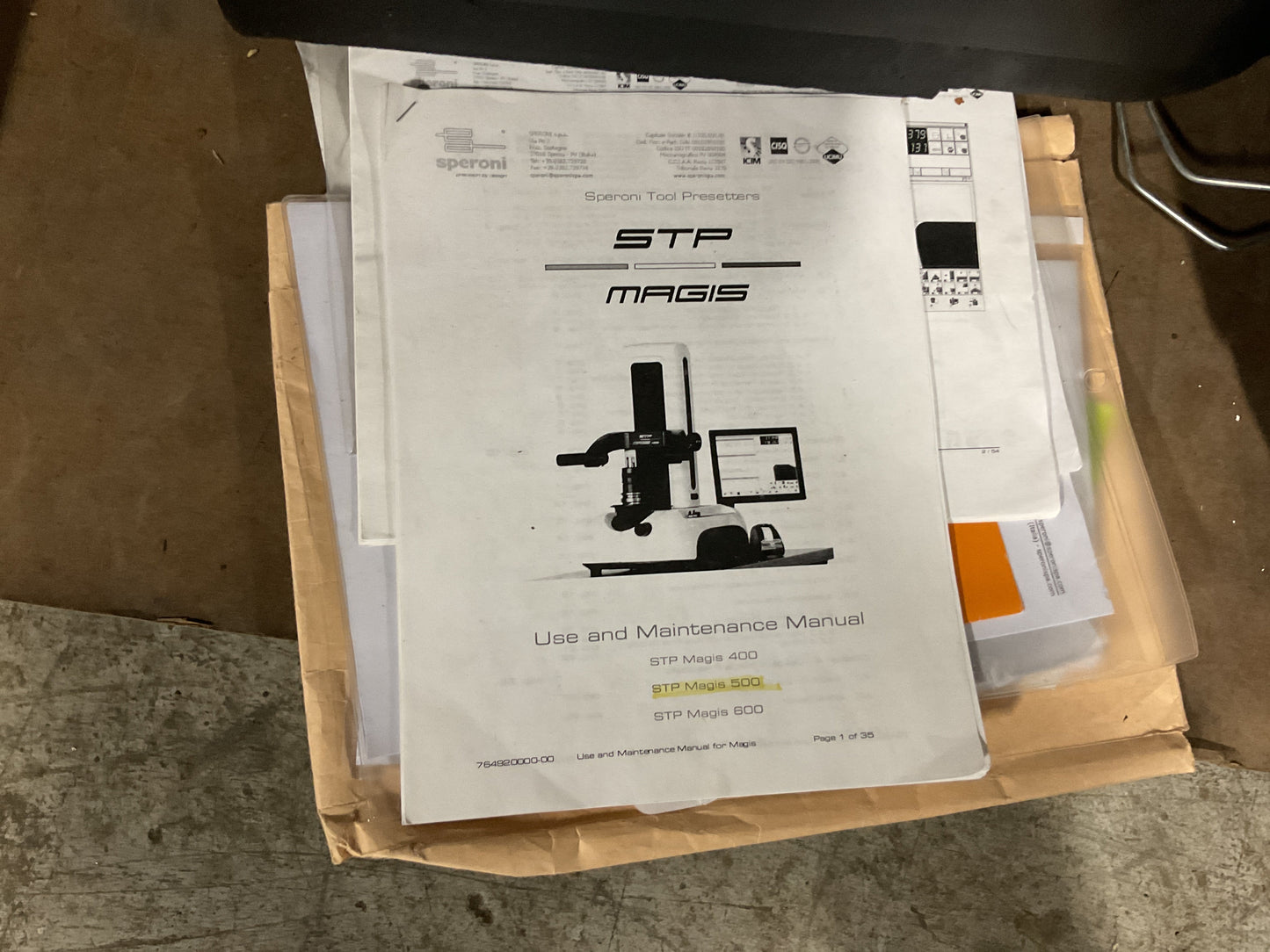 SPERONI MAGIS 500 TOOL PRESETTER -PREOWNED