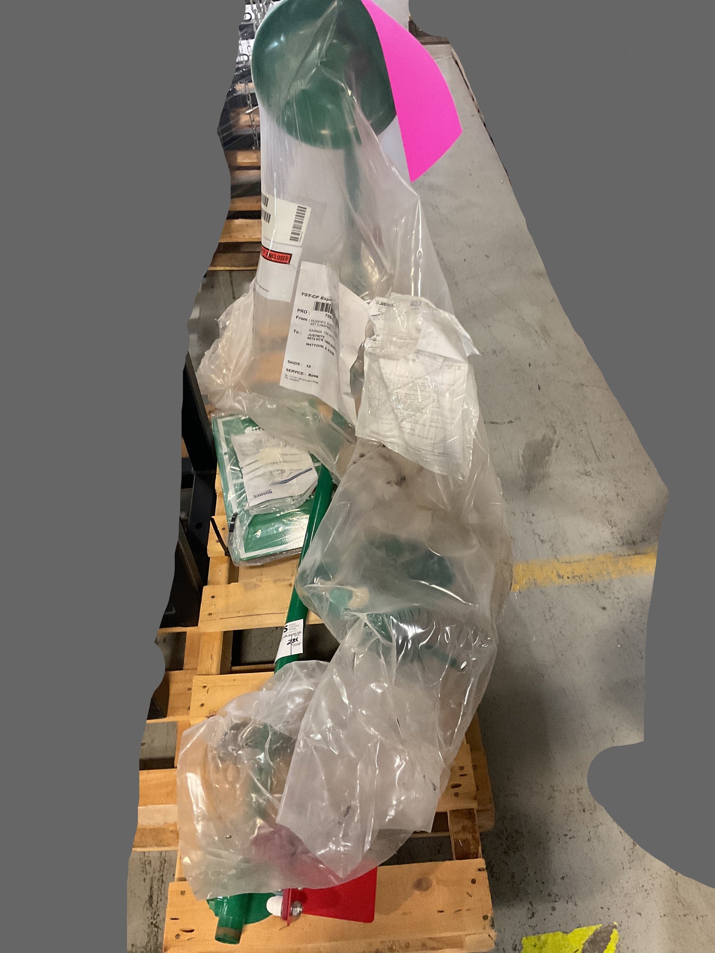 HUGHES SAFETY SHOWER W/ EYEWASH STATION - NEW