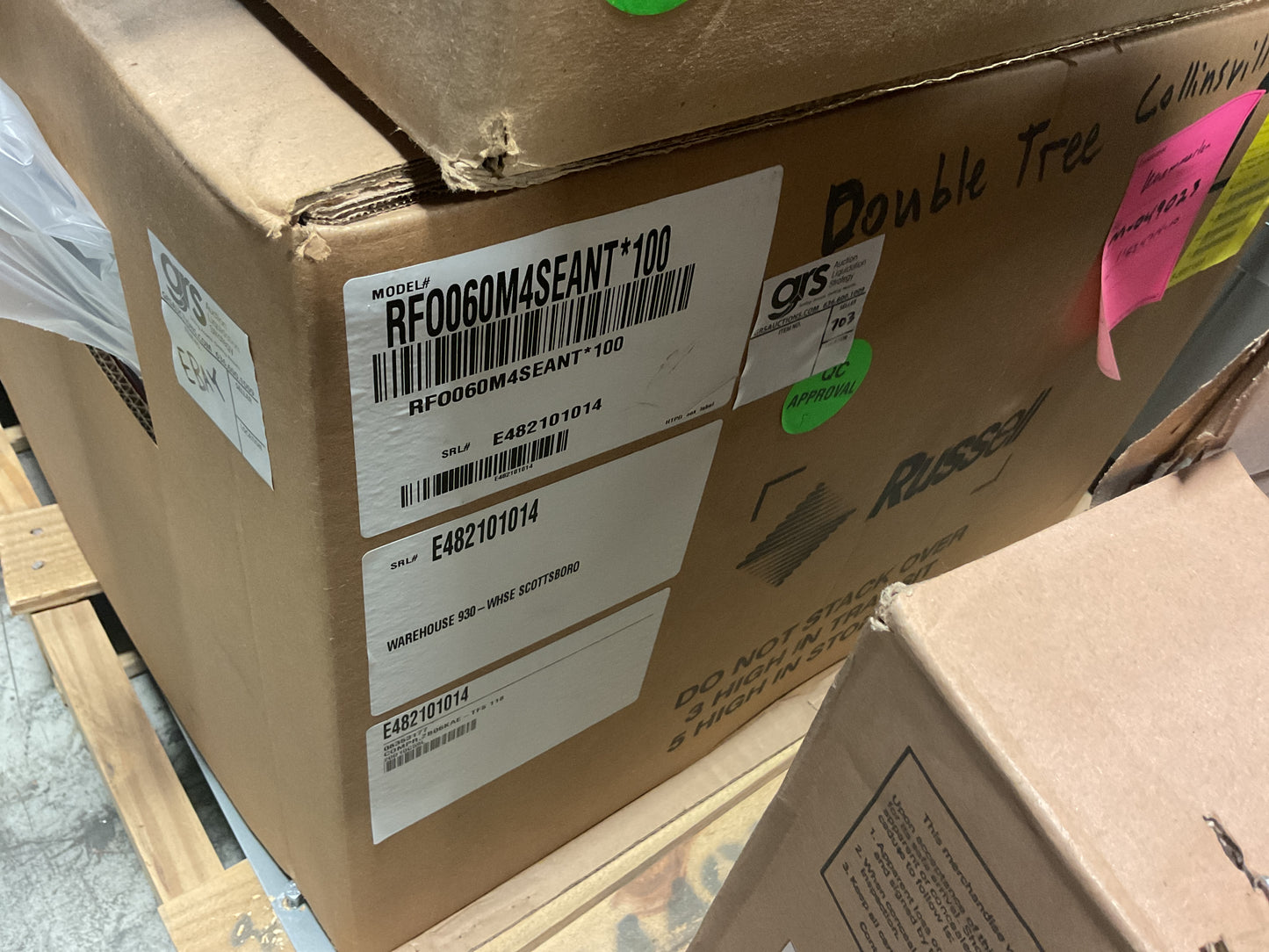 RUSSELL DUAL REFRIGERANT AIR COOLED CONDENSING UNIT RFO060M4SEANT 1/2HP - NEW