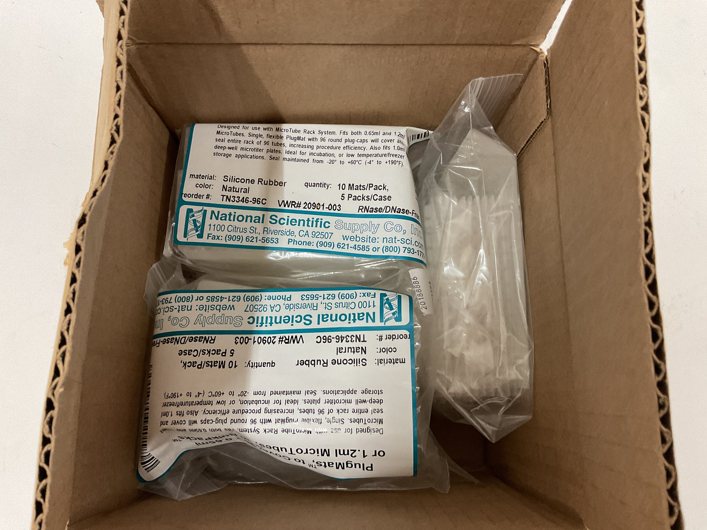 NATIONAL SCIENTIFIC PLUG MATS COVER 1.2L MICROTUBES 20901-003 -NEW