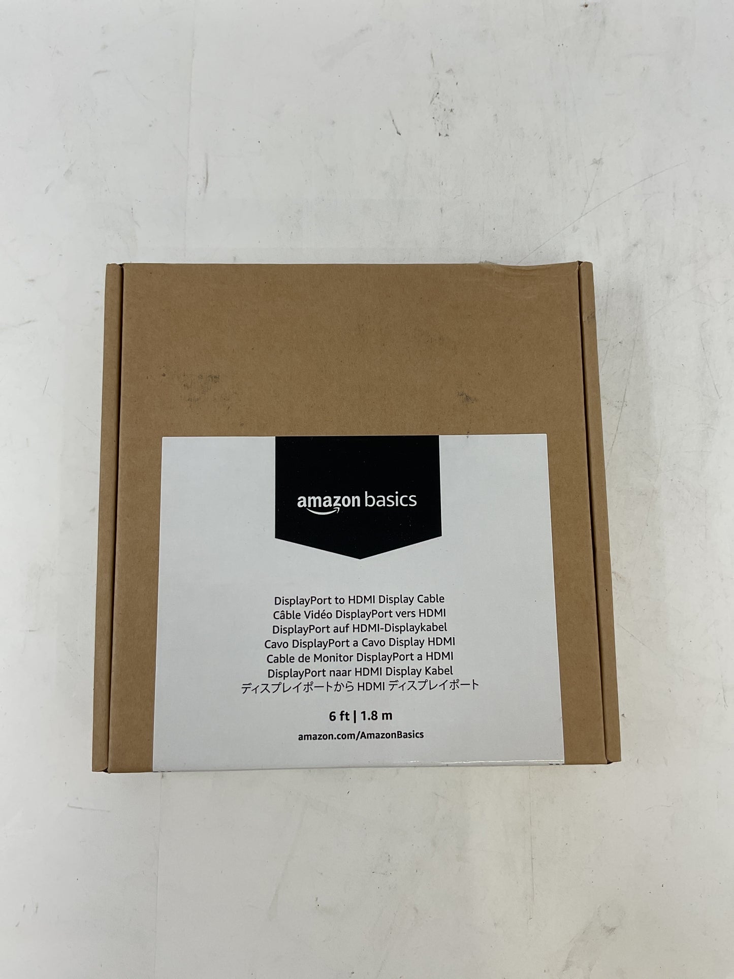 AMAZONBASICS DISPLAYPORT TO HDMI DISPLAY CABLE 6FT - NEW
