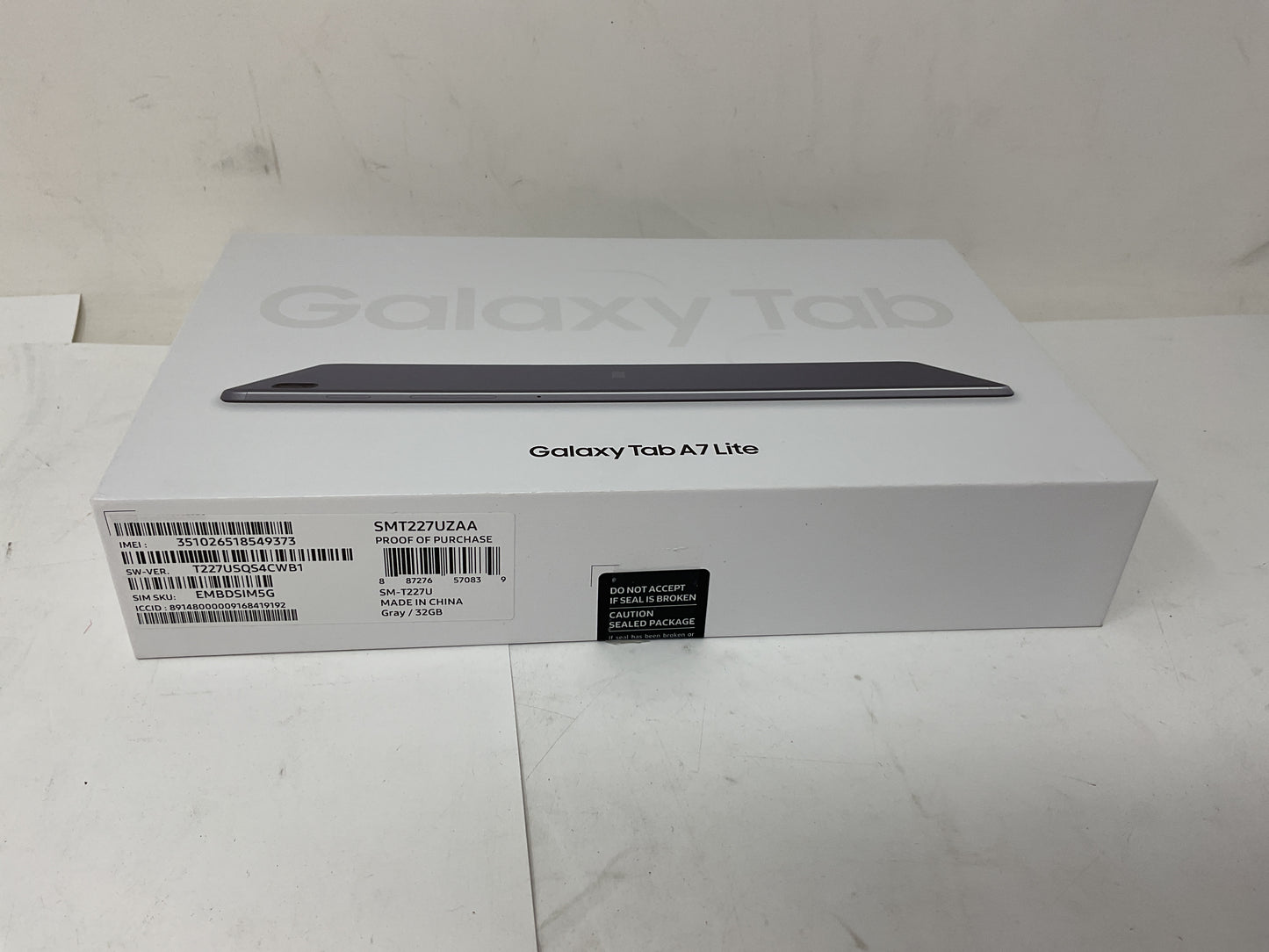 SAMSUNG GALAXY TAB A7 LITE SMT227UZAA 32GB GRAY 8.7" - NEW OPEN BOX