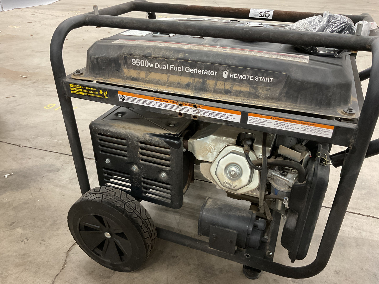 CUMMINS PUSH BUTTON ELECTRIC START GAS/PROPANE GENERATOR 9500W ONAN P9500DF -PREOWNED