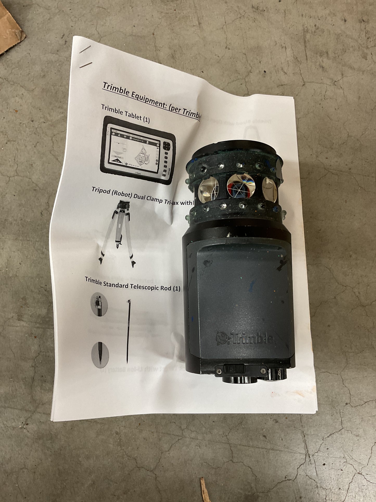 TRIMBLE RTS SERIES RTS873 ADVANCED ROBOT TOTAL STATION -PREOWNED