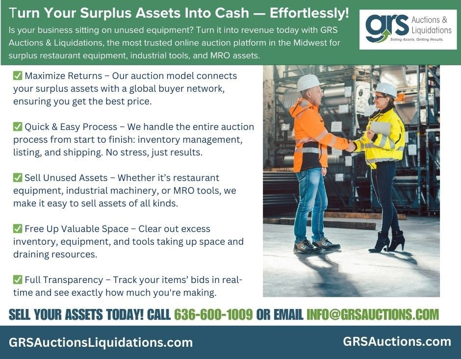 Maximize Value: Turn Surplus Business Assets into Cash with GRS Auctions & Liquidations