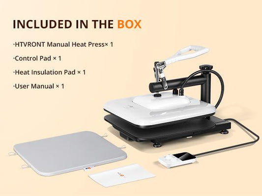 HTVRONT Manual Heat Press HPS02 - NEW