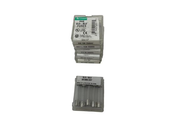 LITTELFUSE FIVE SLO-BLO FUSES 313003P - 250VAC 6PK - NEW