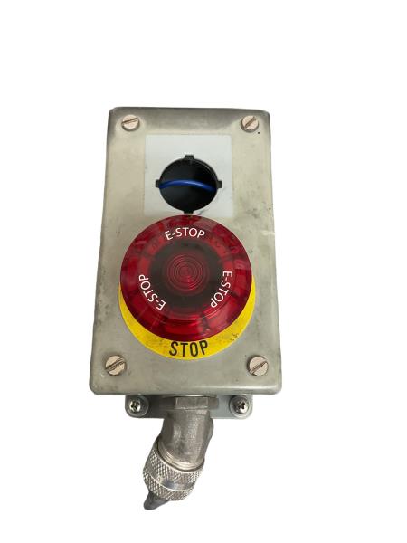 E-STOP SHIELDED E22377P RED EMERGENCY STOP BUTTON - PREOWNED