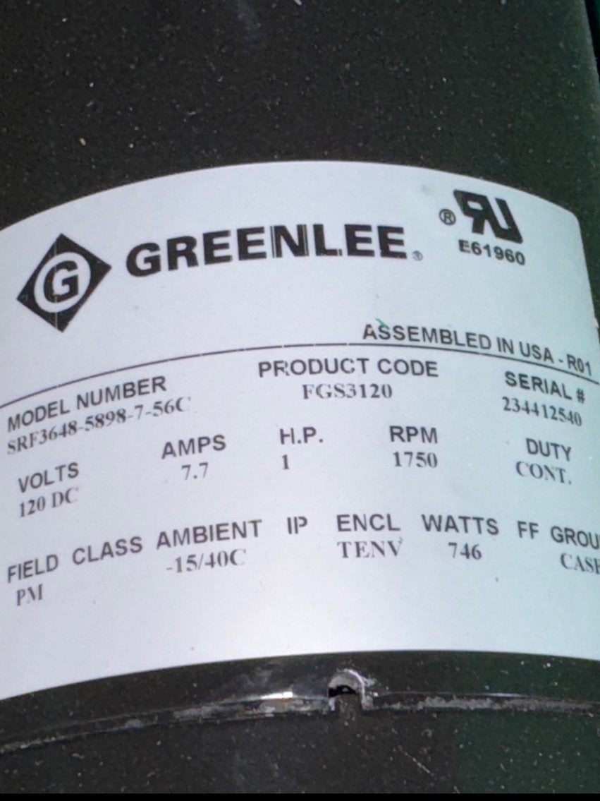 Greenlee New, 555C Conduit Pipe Bender