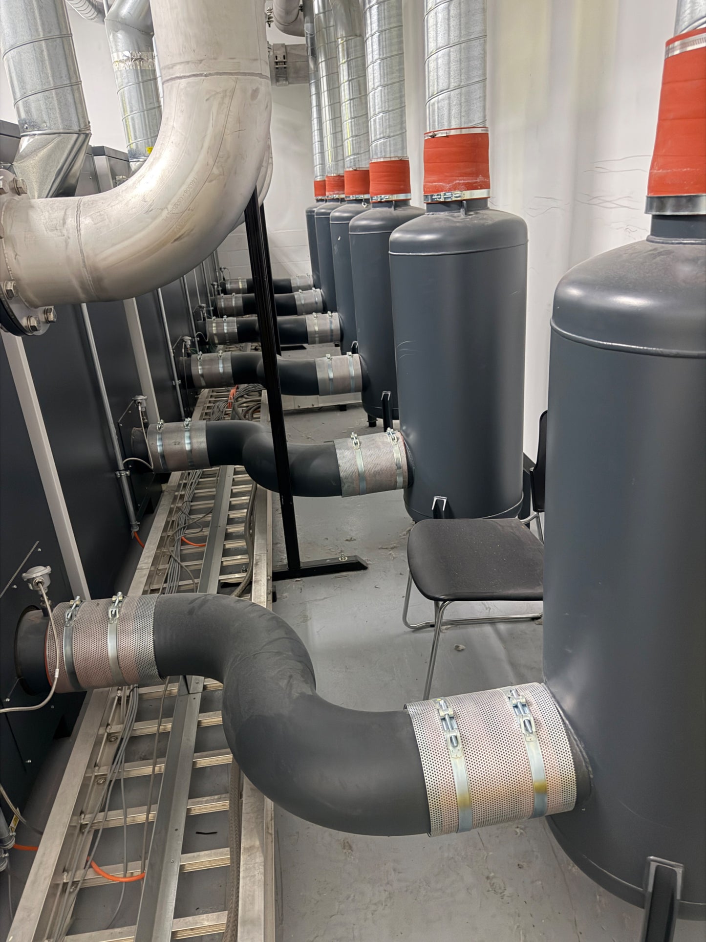 Busch TYR Industrial Rotary Lobe Vacuum Pump and Blower System