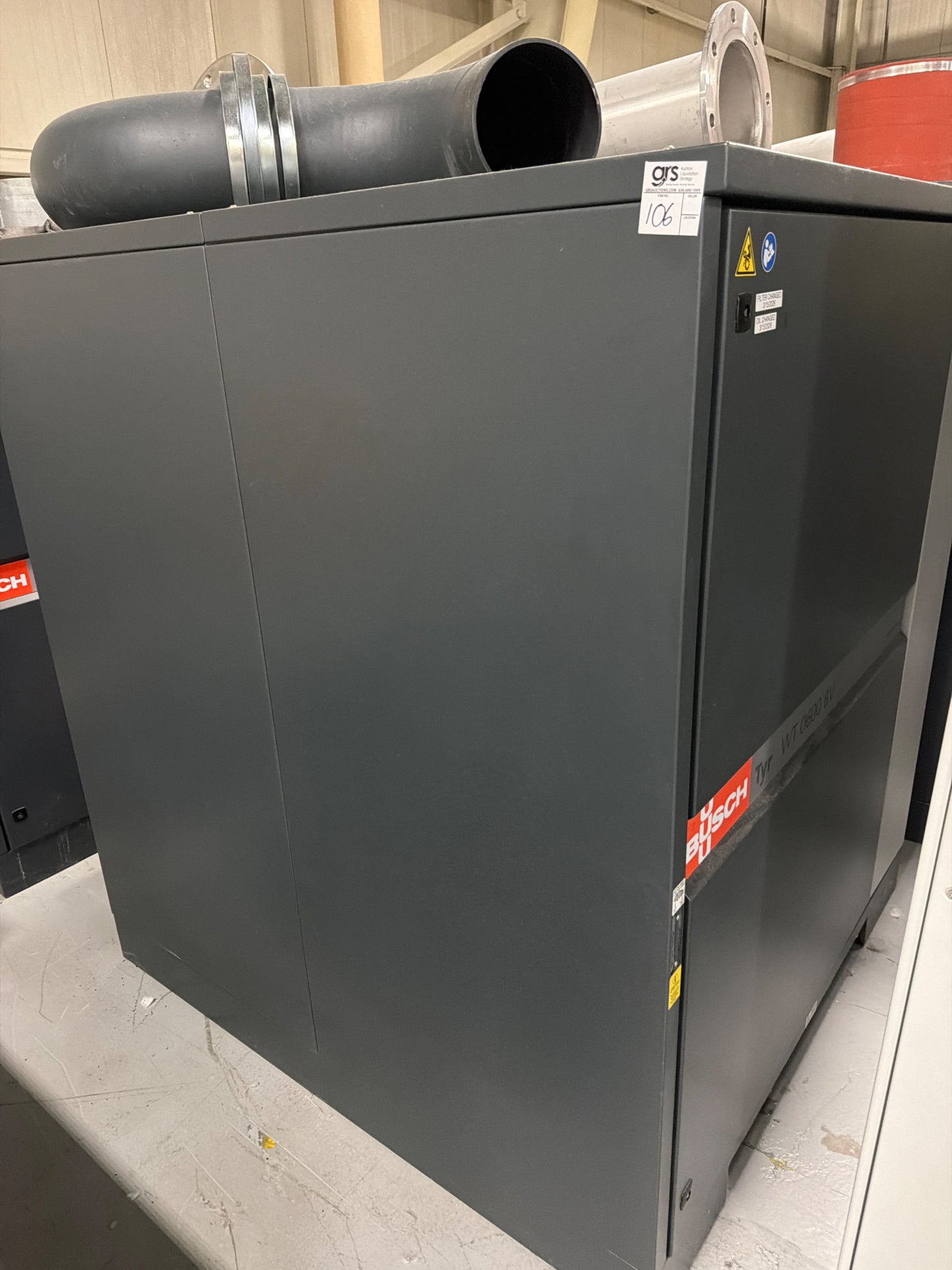 Busch TYR Industrial Rotary Lobe Vacuum Pump and Blower System