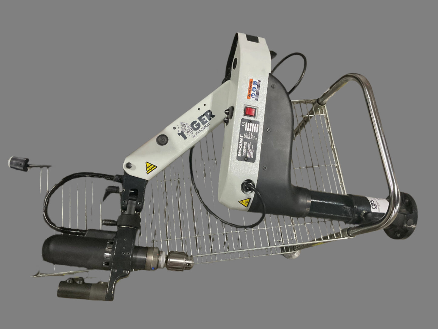 ROSCAMAT TIGER ELECTRIC TAPPING ARM MACHINE W/CHUCKS - PREOWNED