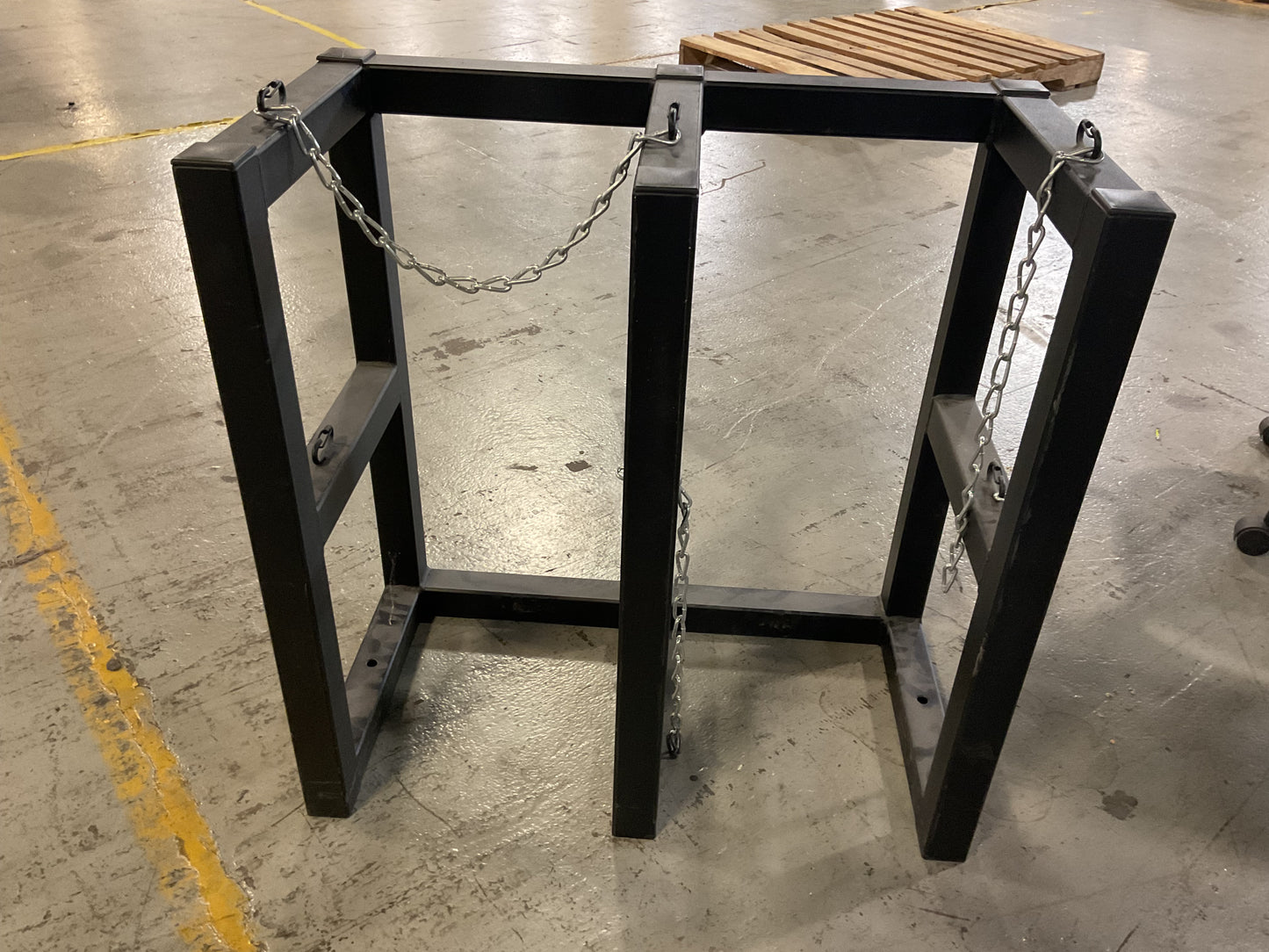 JUSTRITE CRYOGENIC GAS CYLINDER BARRICADE RACK DOUBLE -NEW