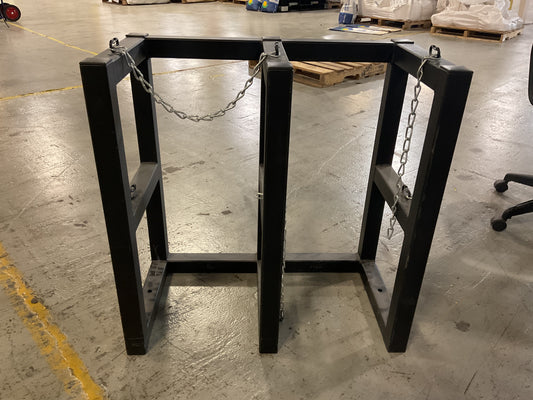 JUSTRITE CRYOGENIC GAS CYLINDER BARRICADE RACK DOUBLE -NEW