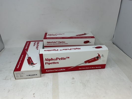ALPHAPETTE PIPETTE 2-20UL A-20 4PK - NOS