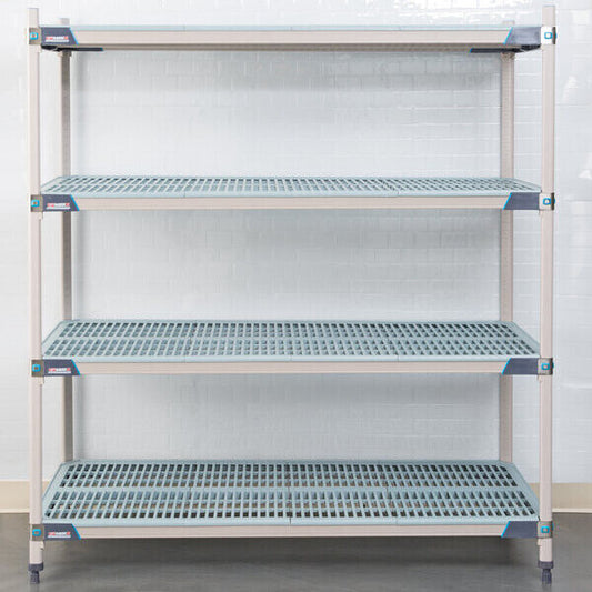 METROMAX I OPEN GRID STORAGE SYSTEM FULL 4-SHELF UNIT 24X60X74" MX2460G -NEW