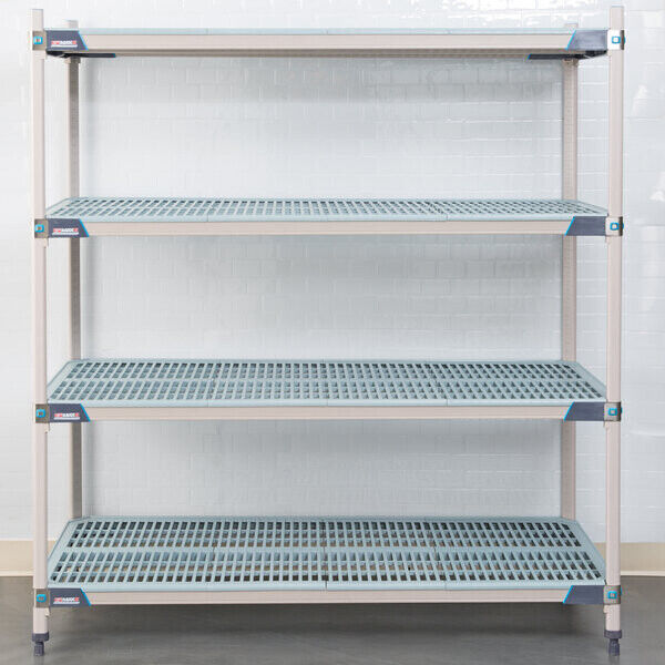 METROMAX I OPEN GRID STORAGE SYSTEM FULL 4-SHELF UNIT 24X48X74"  MX2448G