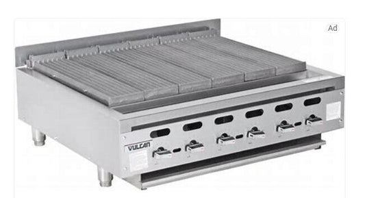 VULCAN GAS COUNTERTOP CHARBROILER VACB36 - NEW