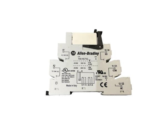 ALLEN-BRADLEY 700-HLT12 INDUSTRIAL CONTROL RELAY SOCKET 10A 250V -PREOWNED