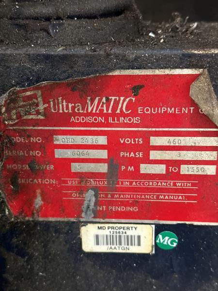 UltraMatic Vibratory Tub Finisher, Model OHD.2436 - PREOWNED