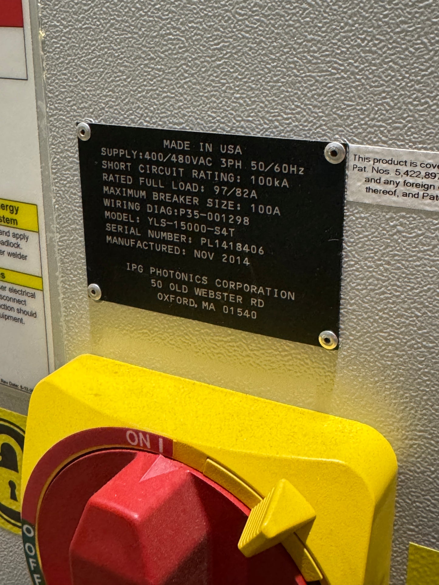 ABB LASER WELDING ROBOT SYSTEM IRB-6600-M-2004 + IPG LASER YLS-15000 -