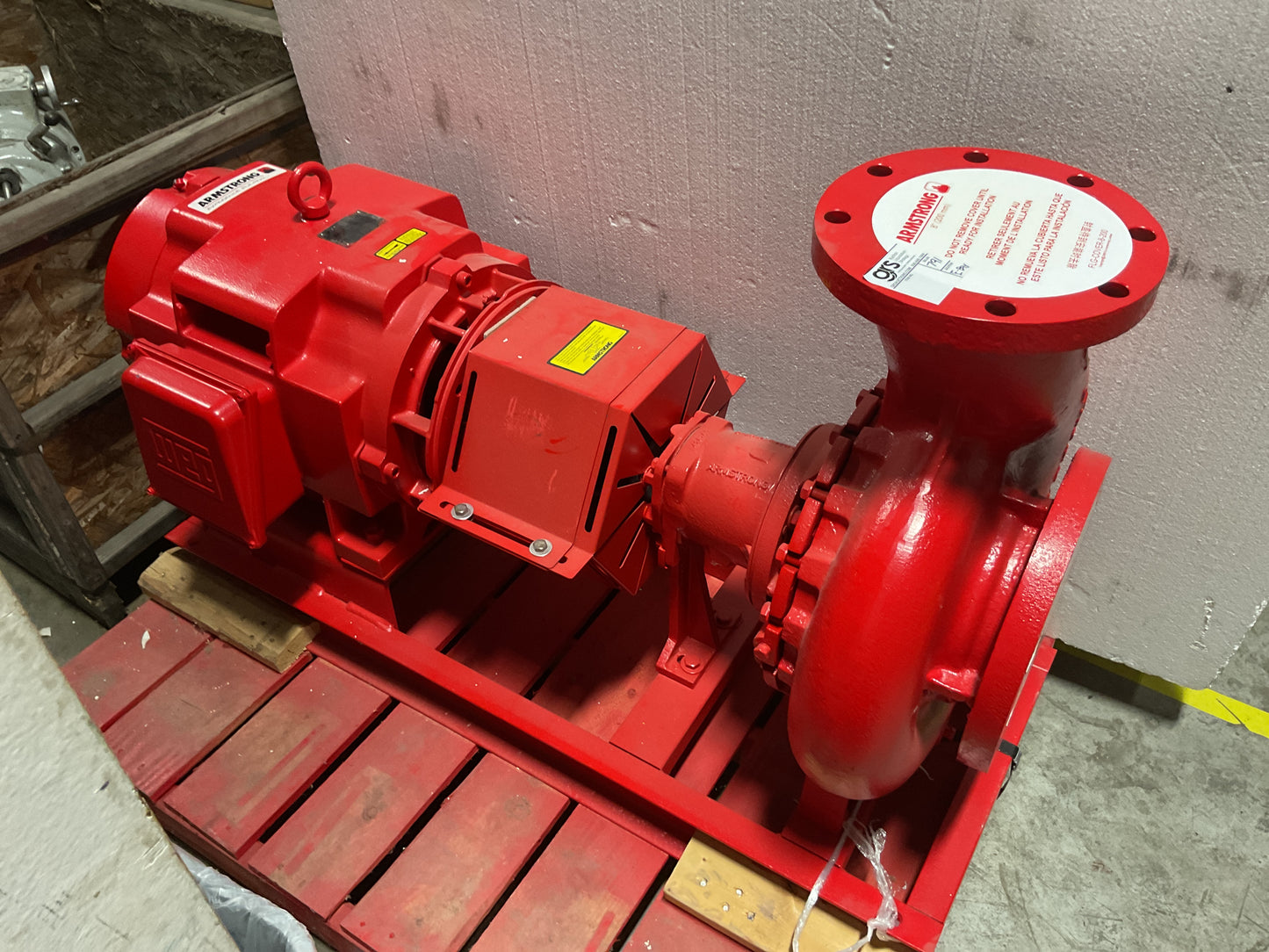 ARMSTRONG COMMERCIAL PUMP SYSTEM 8X6X11.5 4030VS W/ WEG 50HP MOTOR 175PSI -NEW