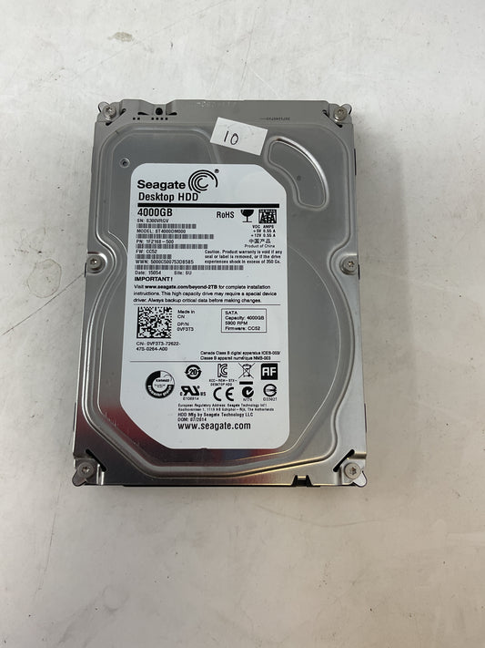 SEAGATE DESKTOP HARD DRIVE 4TB SATA ST4000DM000 - PREOWNED
