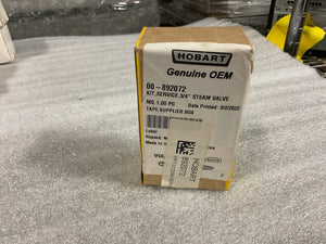 HOBART PARKER STEAM VALVE SERVICE KIT 3/4” 00-892072- NOS