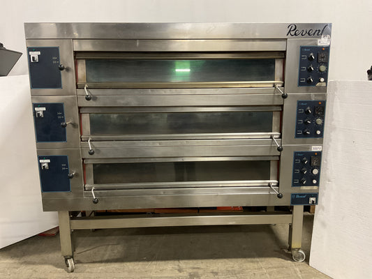 REVENT OVEN 3 DECK 3 PAN ELECTRIC COMMERCIAL OVEN W/STEAM - PREOWNED
