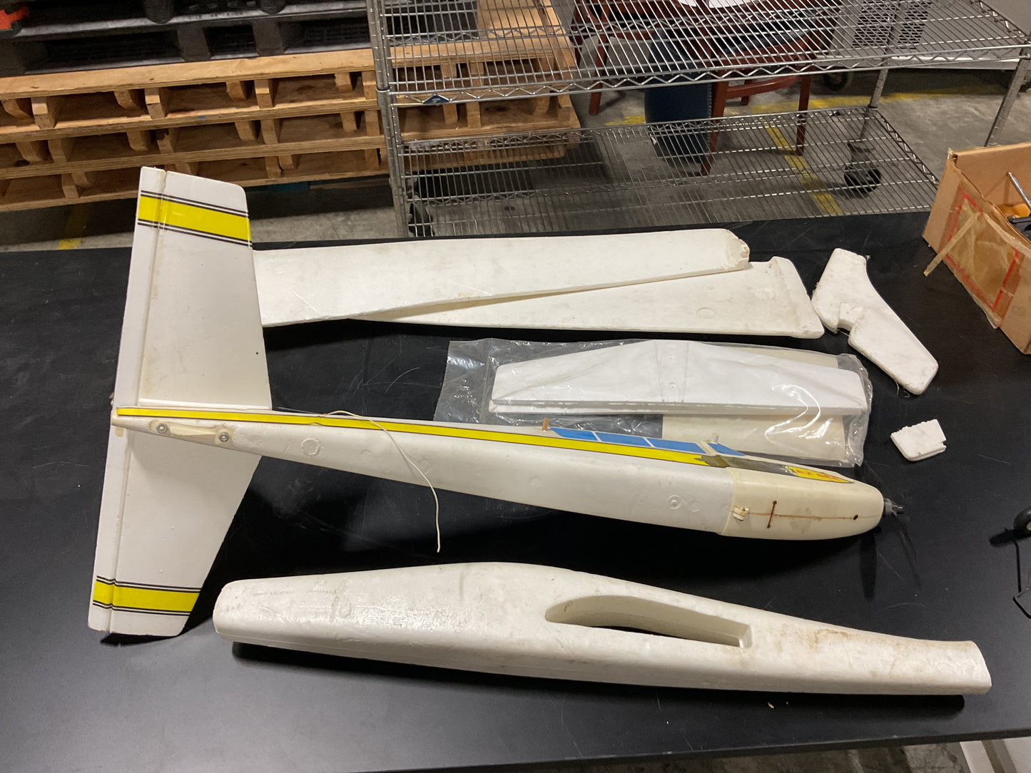 COX R/C "BEE" MODEL PLANE FOAM - FOR PARTS/REPAIR