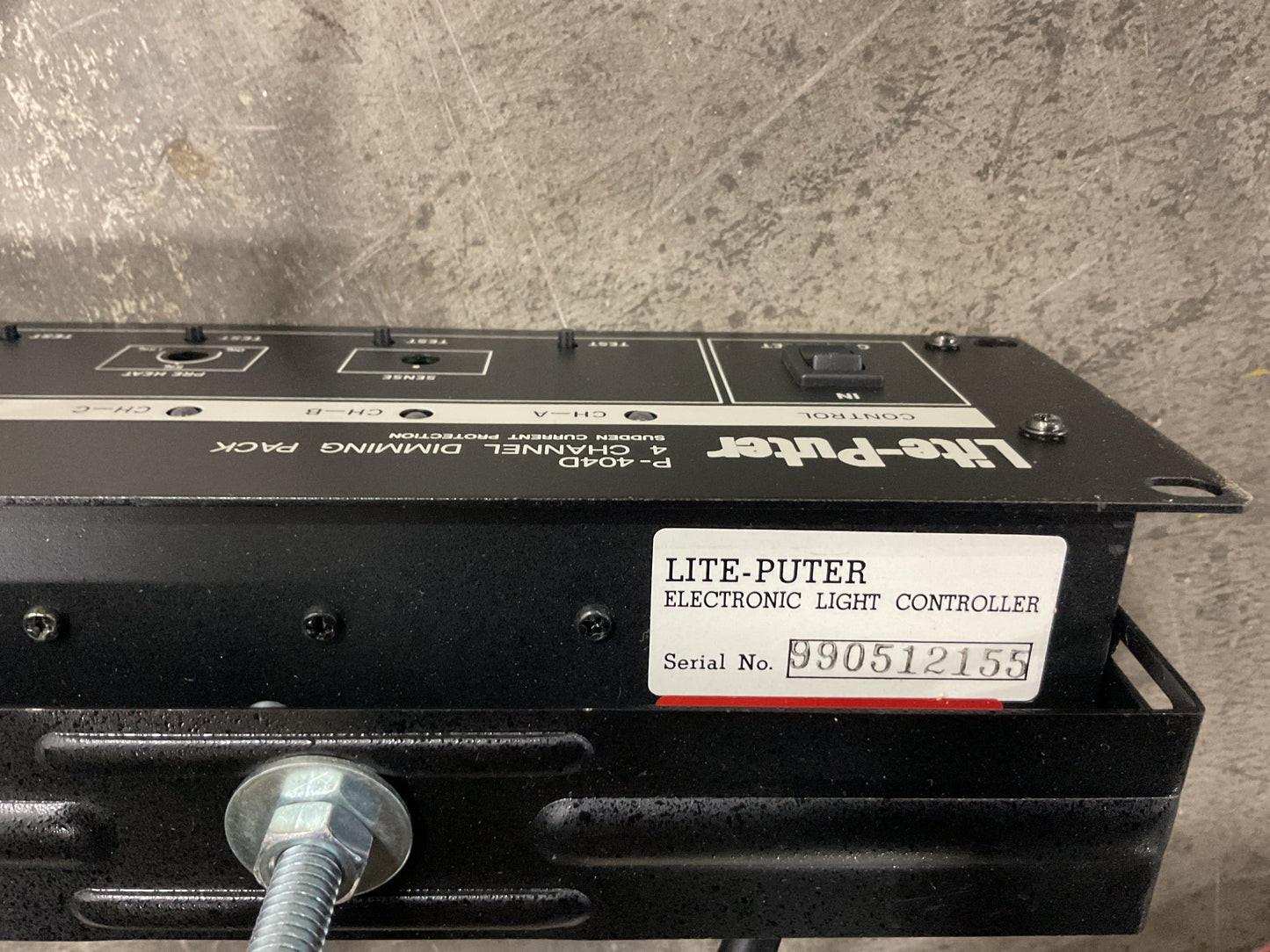 VINTAGE ADAM 4-LIGHT (4-PAR) STAGE LIGHTING, TRIPOD, ACCESSORIES - PREOWNED