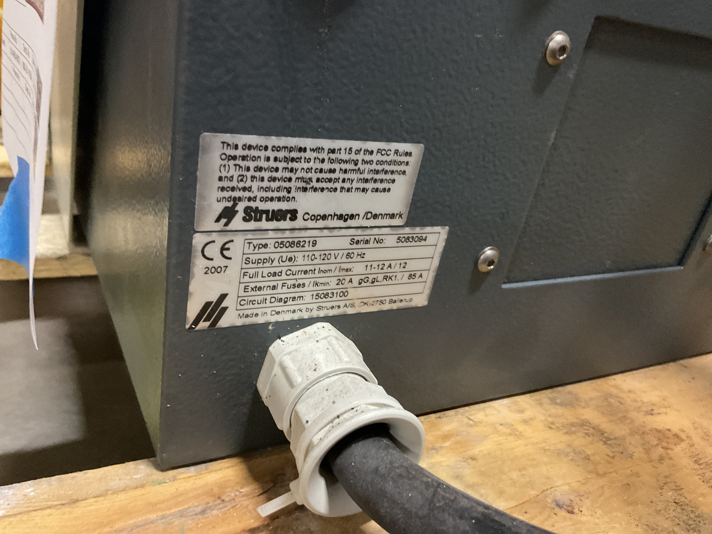 STRUERS LABOPRESS-3 HOT MOUNTING PRESS- PREOWNED