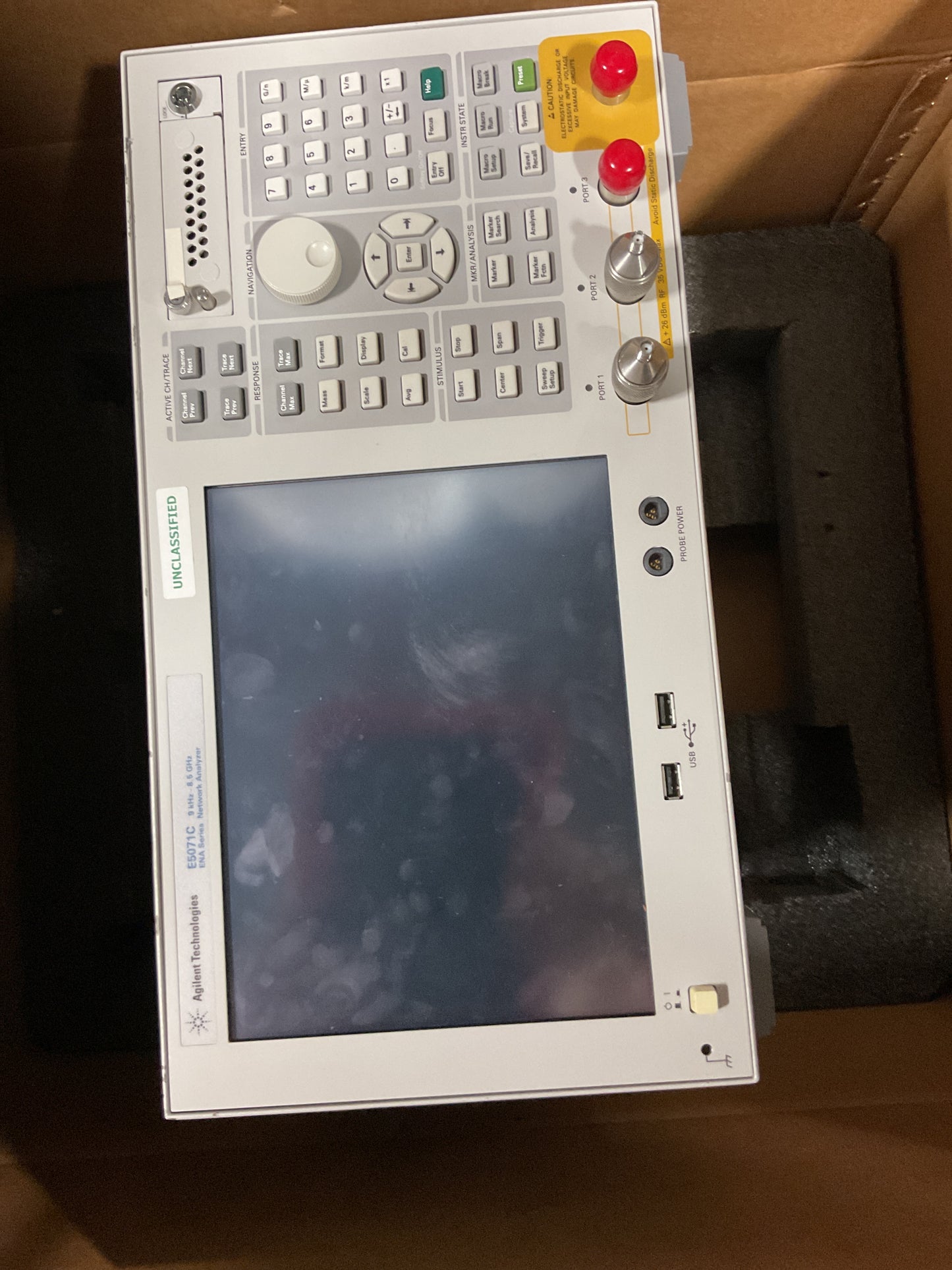 AGILENT NETWORK ANALYZER E5071C - PREOWNED