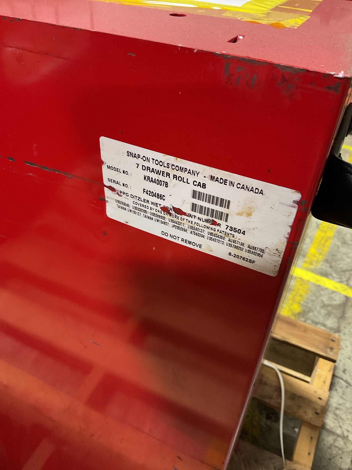 SNAP-ON TOOLBOX 30” 7 DRAWER TOOL CABINET -PREOWNED
