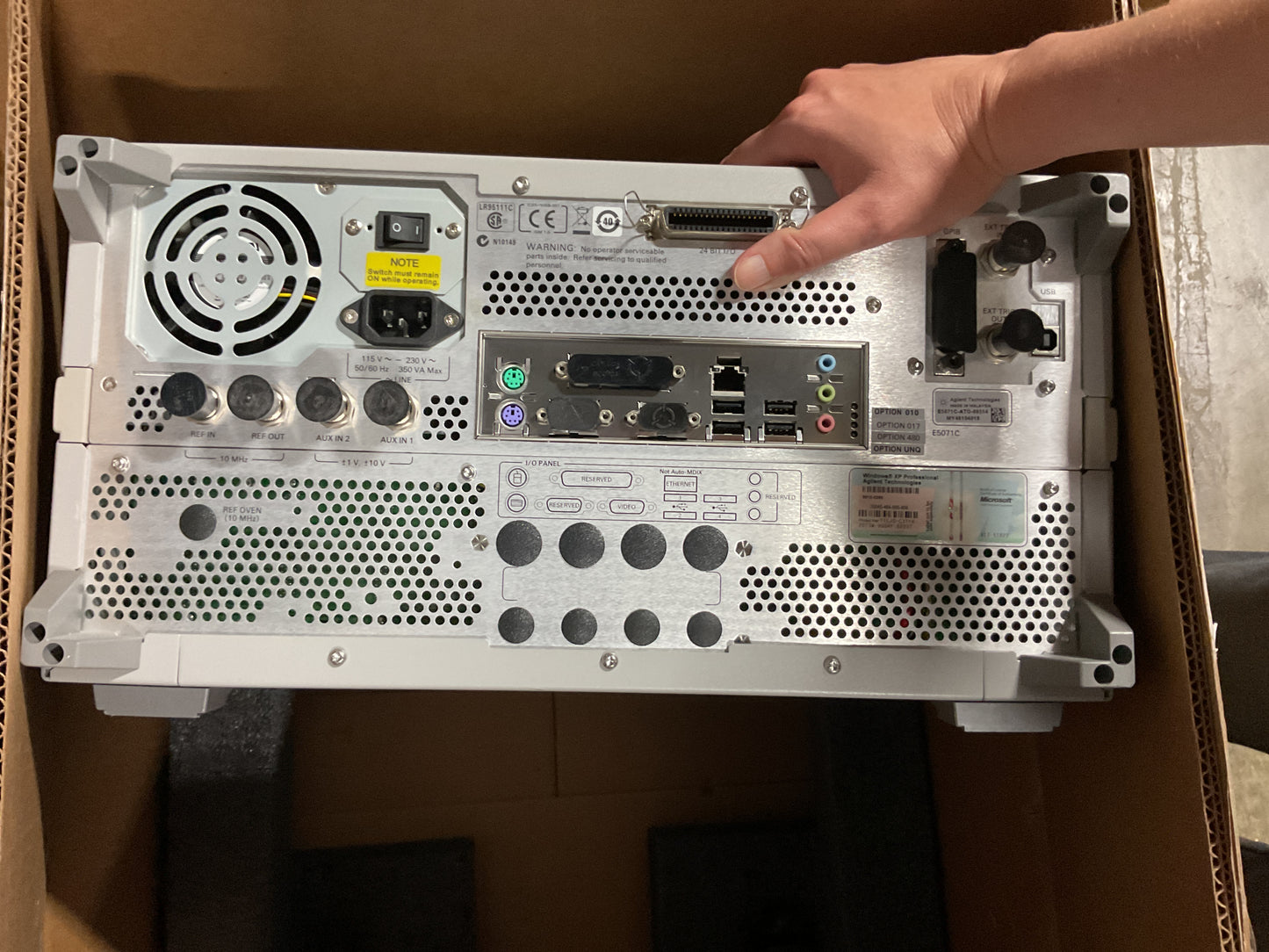 AGILENT NETWORK ANALYZER E5071C - PREOWNED