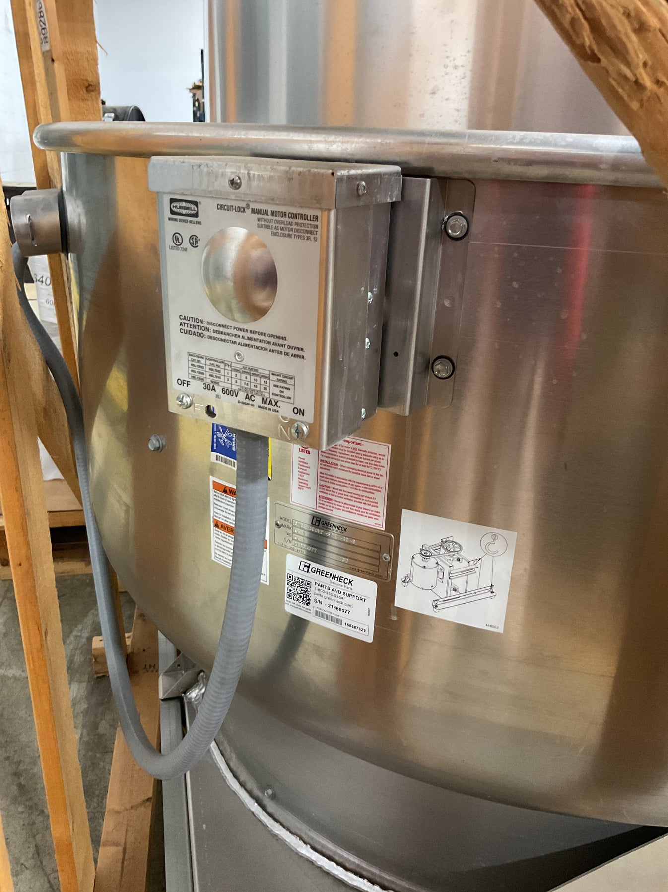 GREENHECK CUBE 300 CENTRIFUGAL FAN CUBE300HP50140G NEW GRS