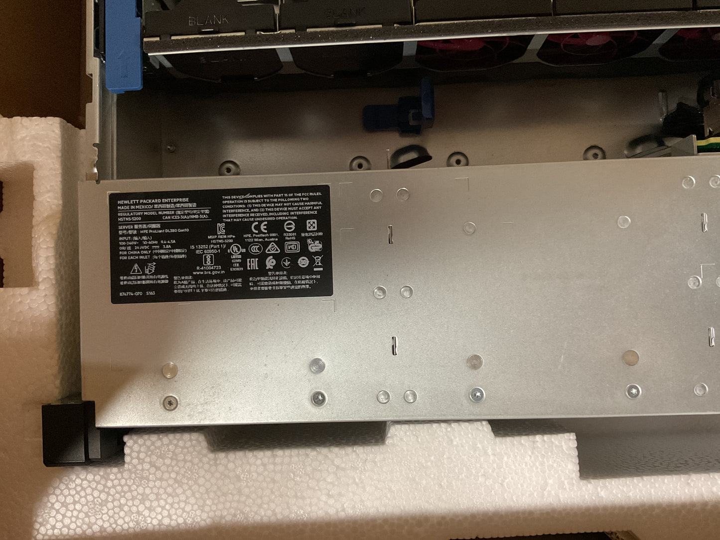 HP BAREBONES RACKMOUNT SERVER DL380 -NEW
