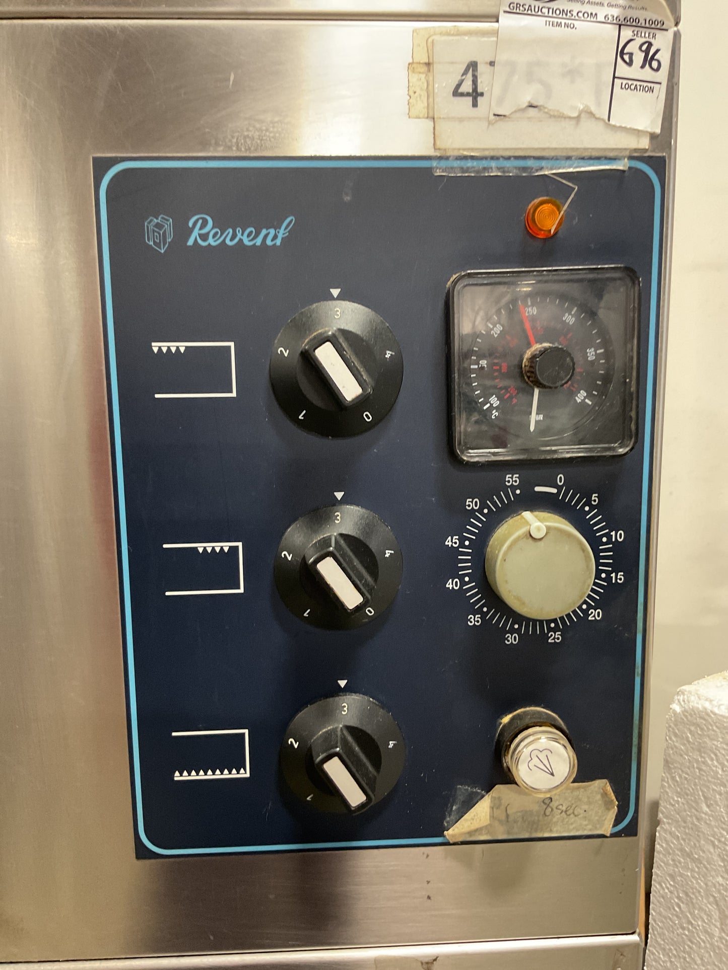 REVENT OVEN 3 DECK 3 PAN ELECTRIC COMMERCIAL OVEN W/STEAM - PREOWNED