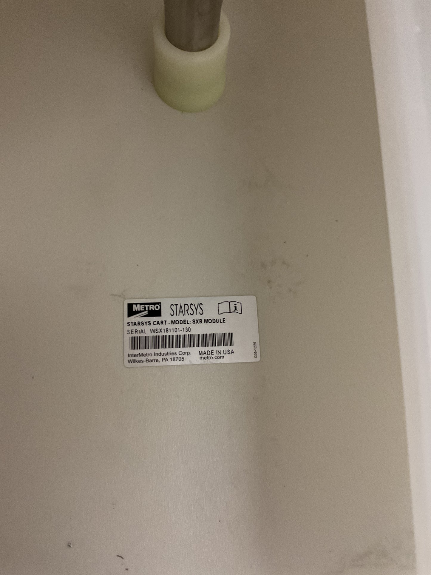 METRO STARSYS MEDICAL SUPPLY CABINET SXR - PREOWNED
