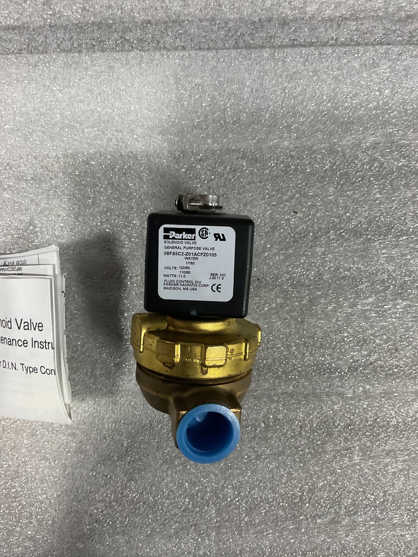 PARKER SOLENOID VALVE 08FS5C2-Z01ACFZ0105 - NOS