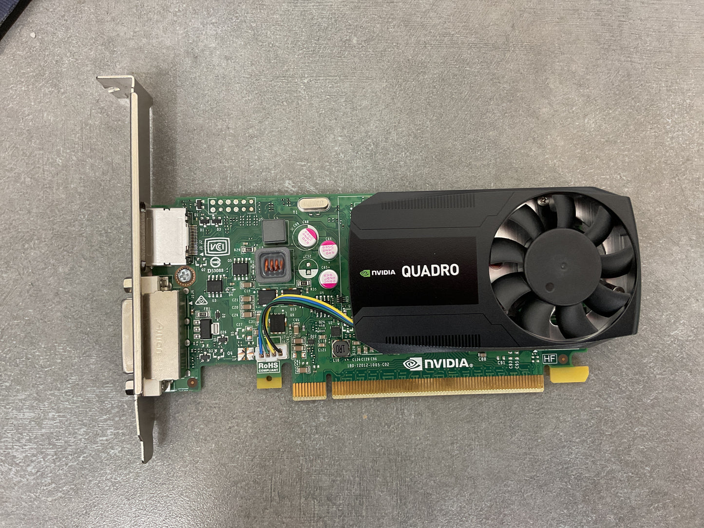 NVIDIA QUADRO GRAPHICS CARD K620 DVI, DISPLAYPORT - NEW